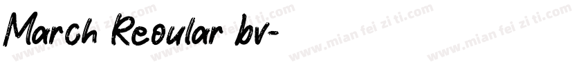 March Reoular bv字体转换